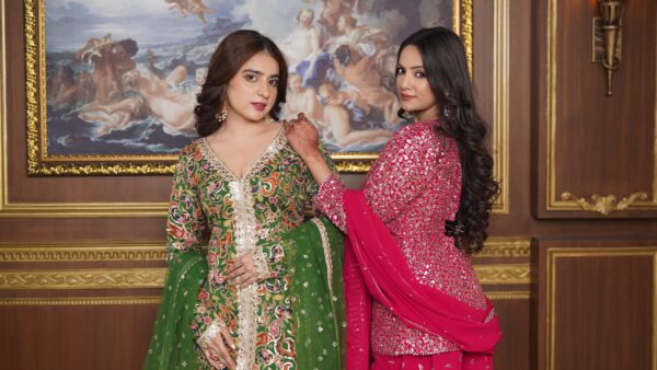 Ruby Elegance Anarkali Set - Image 4