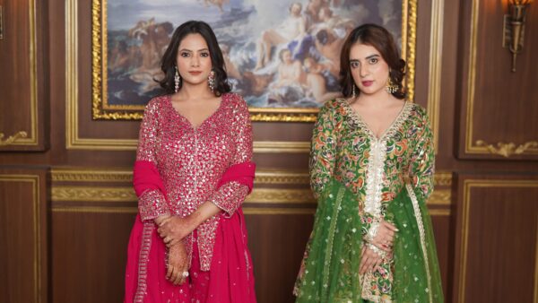 Ruby Elegance Anarkali Set - Image 6
